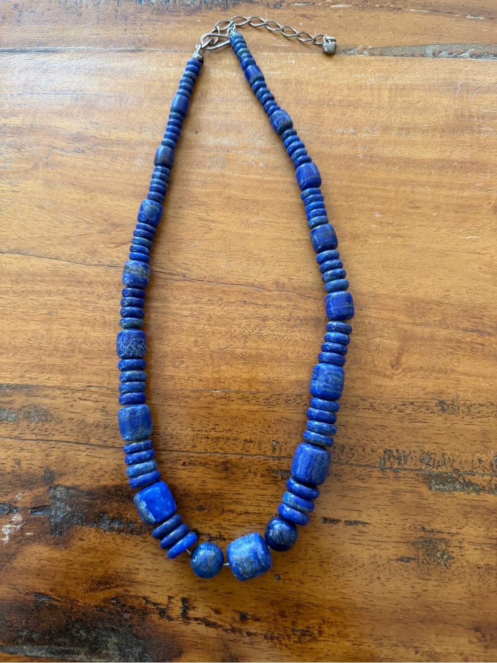 Lapis Blue Beaded Statement Necklace